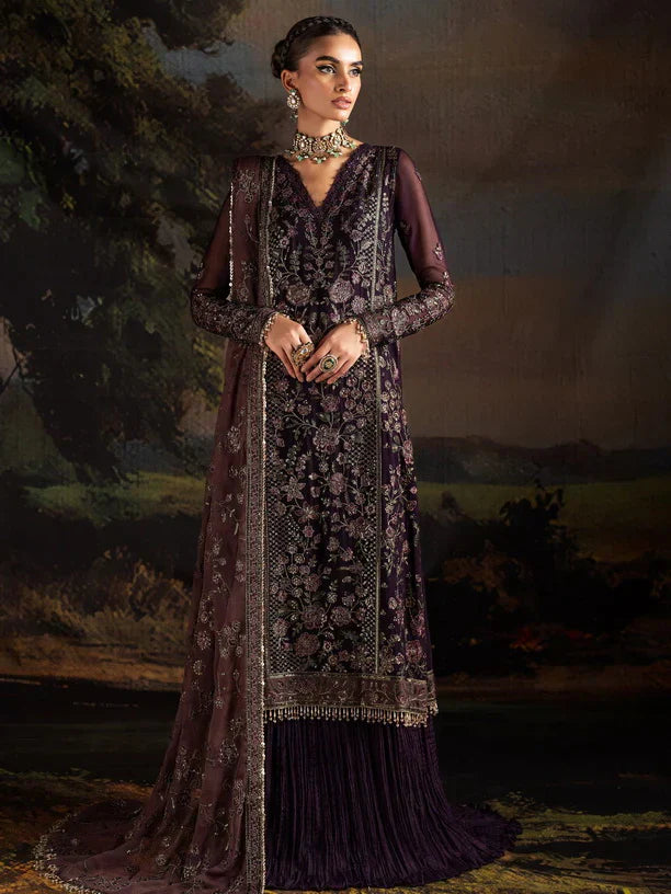 Rouge by Zarif Embroidered Chiffon 3Pc Suit ZRW-08 HANNAH