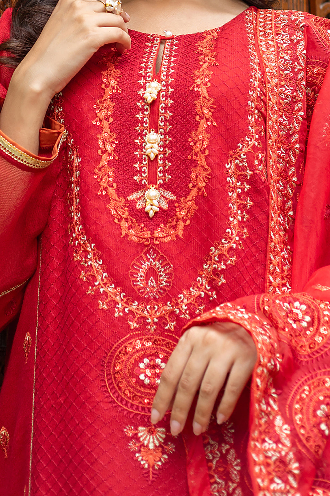 Zellbury | Summer Pret | Embroidered Kurta Dupatta Trouser - 3222 - Libasekhas