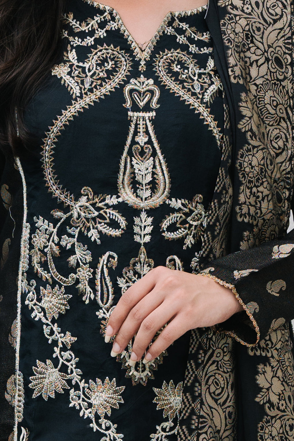Zellbury | Summer Pret | Embroidered Kurta Dupatta Trouser - 3256 - Libasekhas