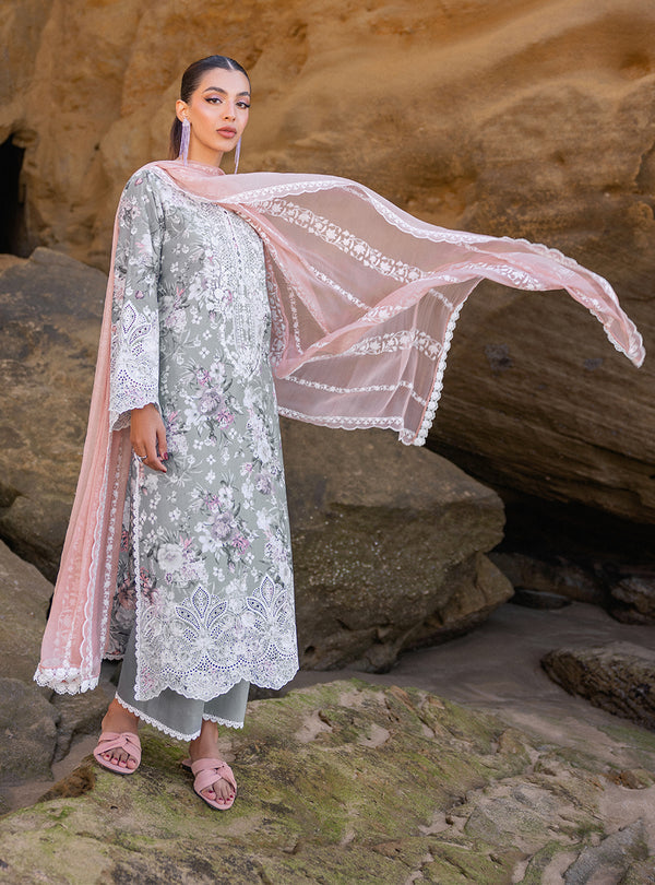 Zainab chottani | Luxury Chikankari 24 | LANA - 10A - Riwayat-e-Khas