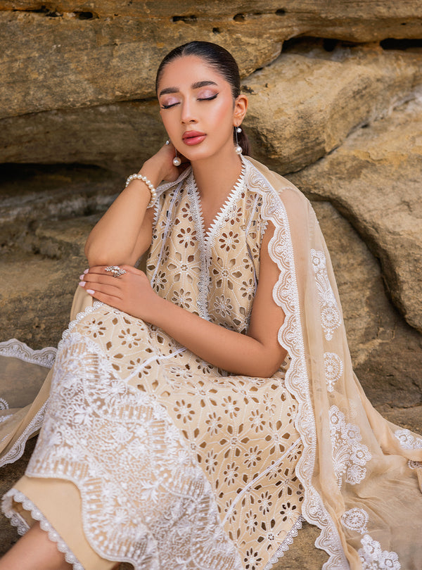 Zainab chottani | Luxury Chikankari 24 | MOTIA - 7B - Riwayat-e-Khas
