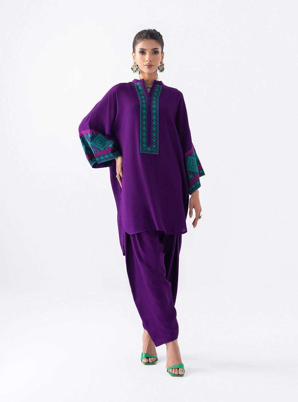 Zainab Chottani | Aara Casual Pret |  Blushing Plum - Riwayat-e-Khas