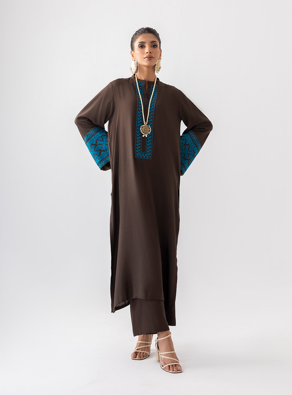 Zainab Chottani | Aara Casual Pret | Dark Chrome - Riwayat-e-Khas