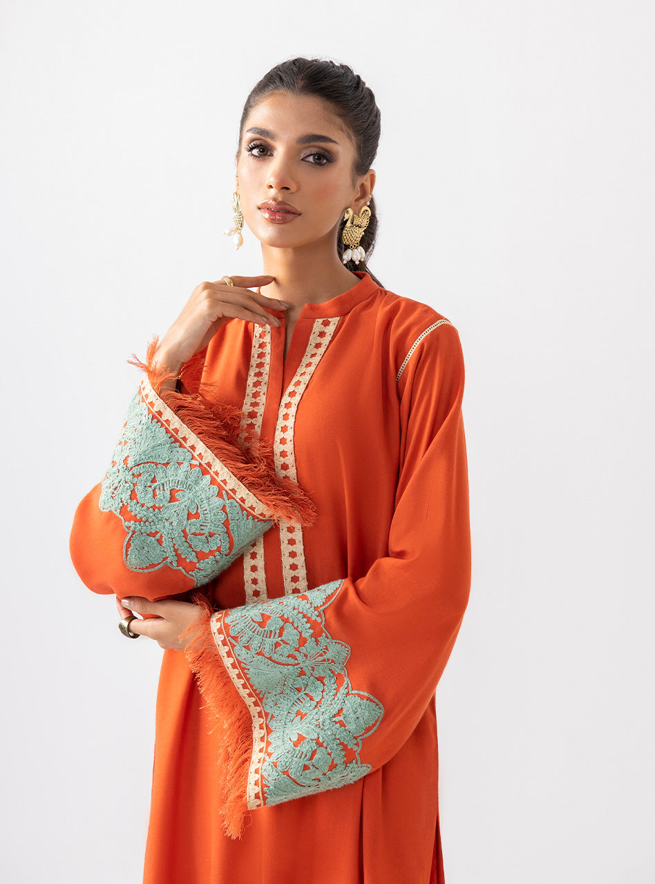 Zainab Chottani | Aara Casual Pret | Pumpkin Opal - Riwayat-e-Khas