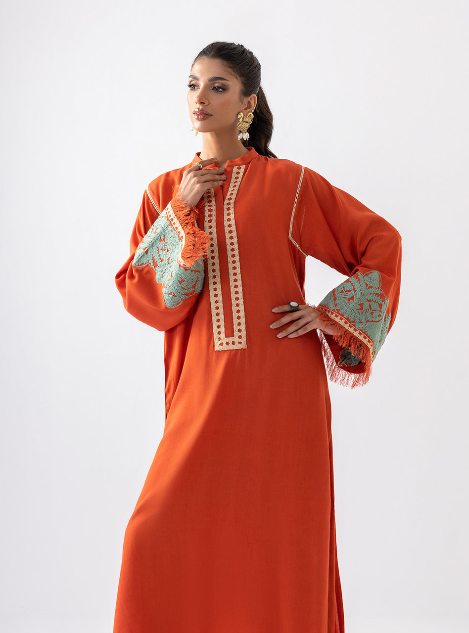 Zainab Chottani | Aara Casual Pret | Pumpkin Opal - Riwayat-e-Khas