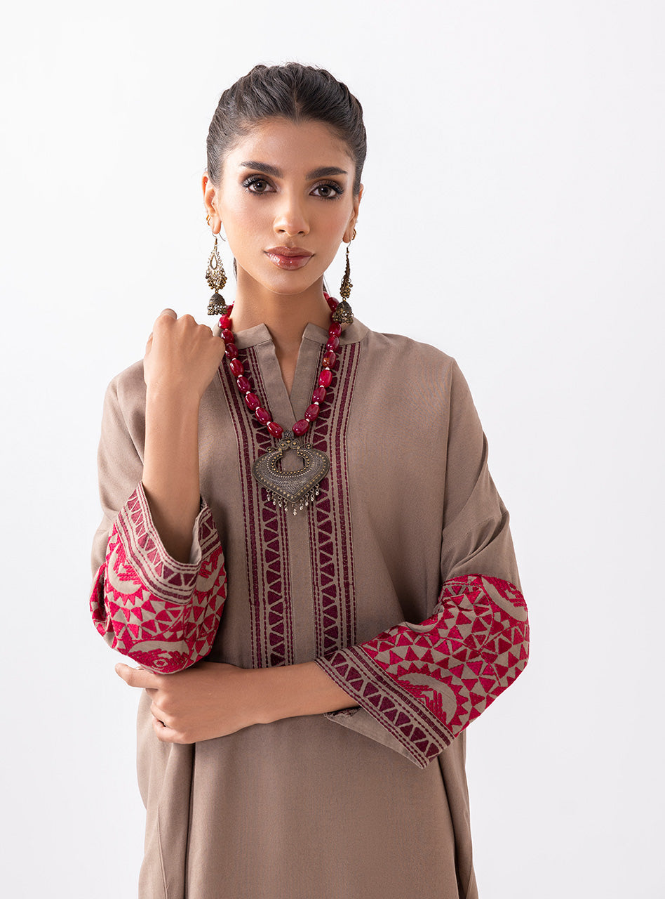 Zainab Chottani | Aara Casual Pret |  Sandy Beige - Riwayat-e-Khas
