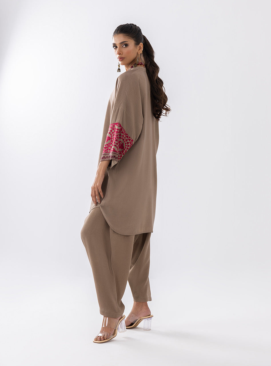 Zainab Chottani | Aara Casual Pret |  Sandy Beige - Riwayat-e-Khas