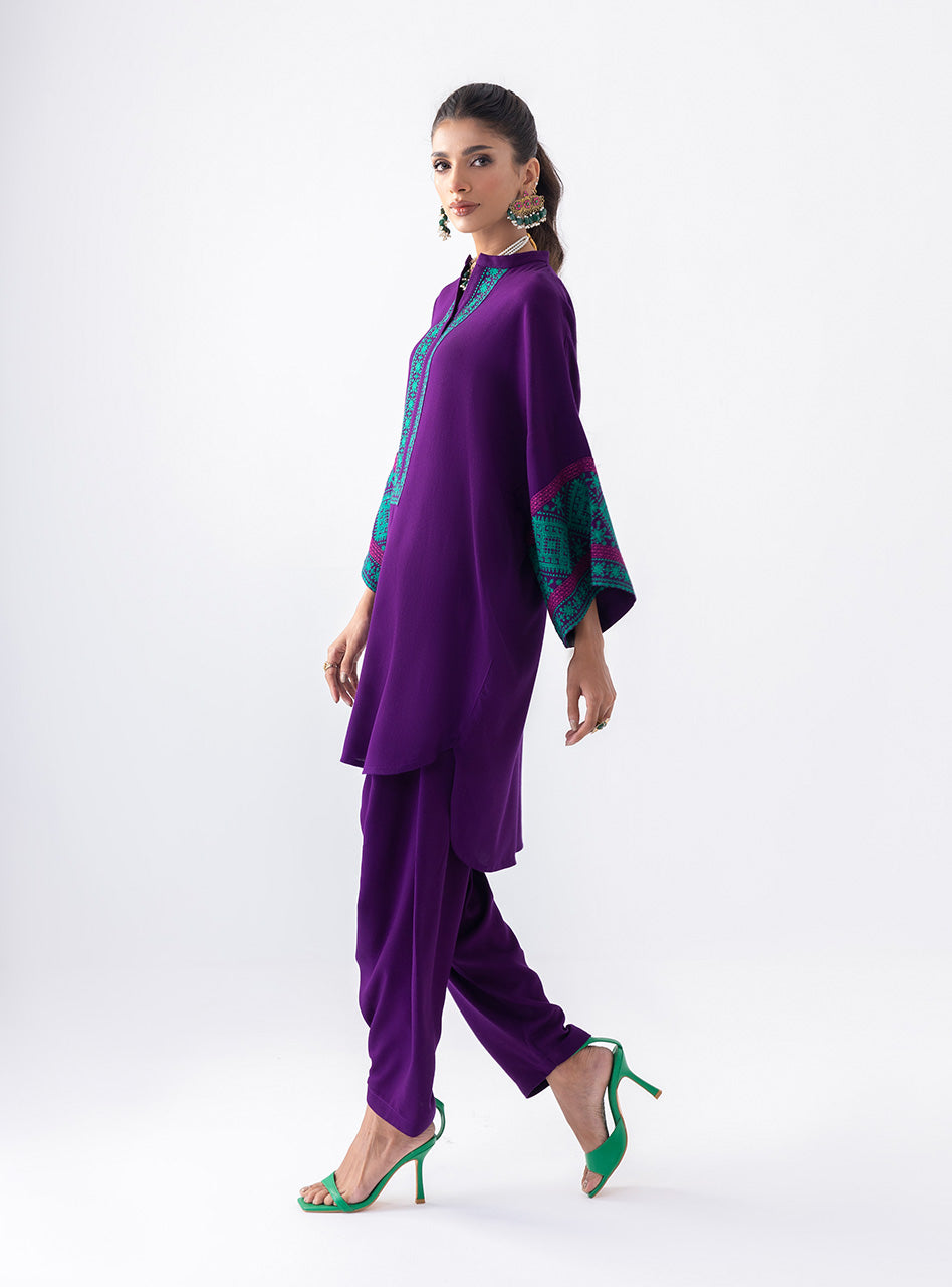 Zainab Chottani | Aara Casual Pret |  Blushing Plum - Riwayat-e-Khas
