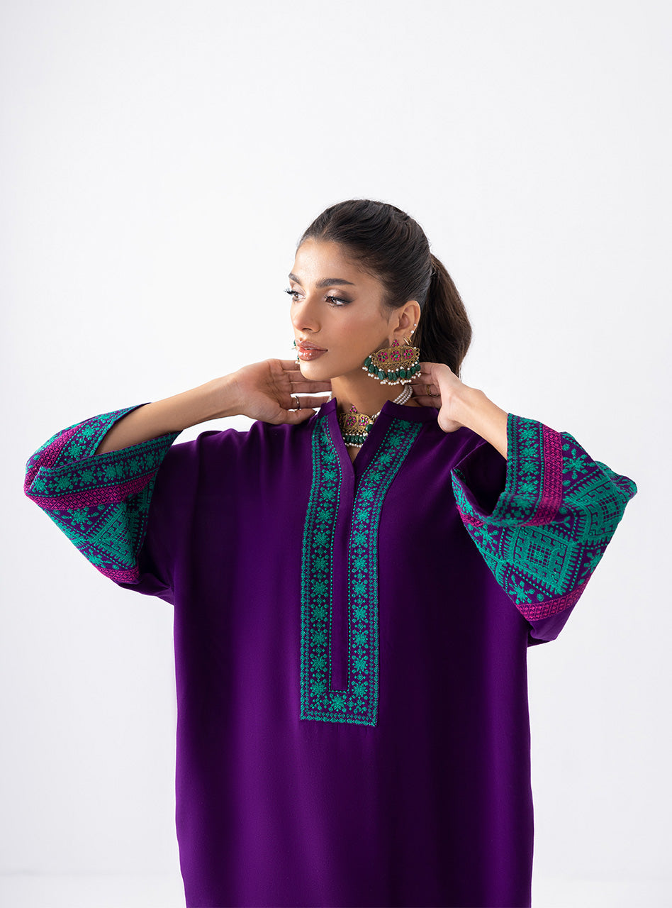 Zainab Chottani | Aara Casual Pret |  Blushing Plum - Riwayat-e-Khas