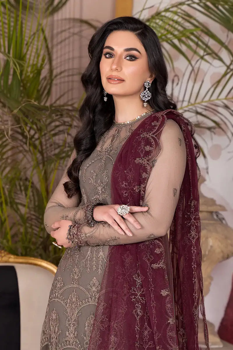 Zarif | Afreen Formals | ZA 10 DOVE - House Of Anaya