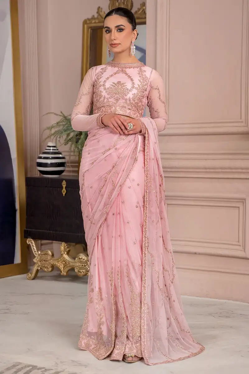 Zarif | Afreen Formals | ZA 06 FRENCH ROSE - House Of Anaya