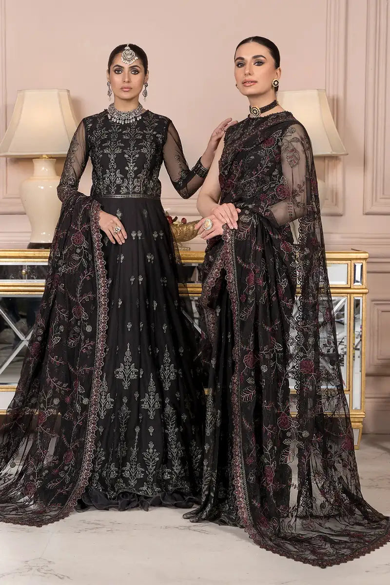 Zarif | Afreen Formals | ZA 03 Black AFFAIR - House Of Anaya