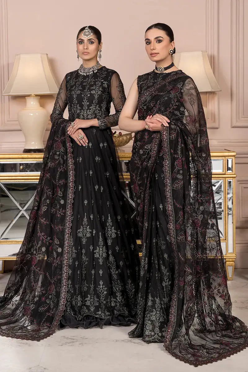 Zarif | Afreen Formals | ZA 03 Black AFFAIR - House Of Anaya