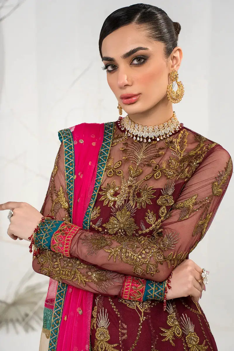 Zarif | LA CELESTE LUXURY Formals | ZLC 04 BURNT ROSE - House Of Anaya