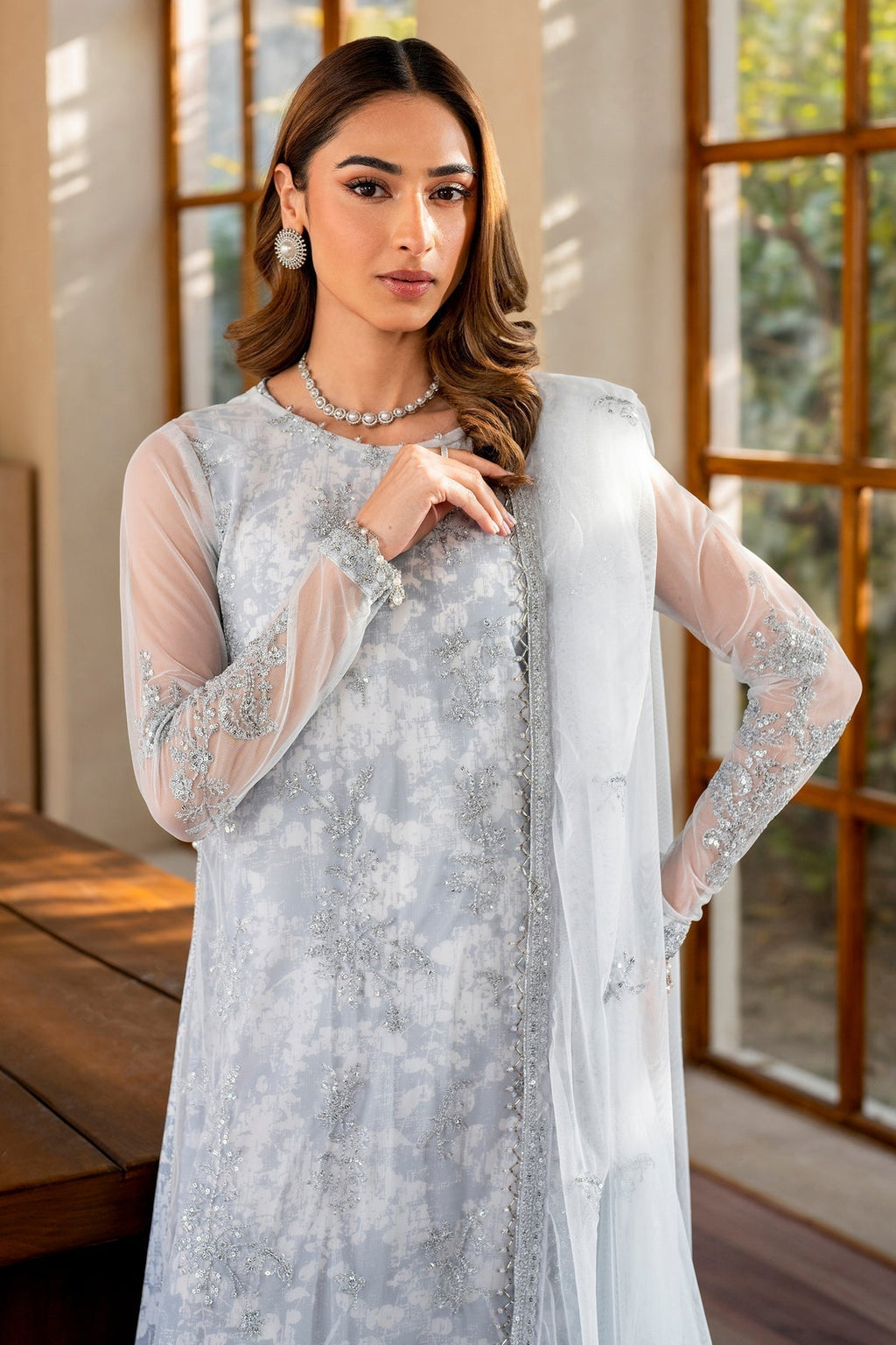 Zarif | Iris Printed Embroidered Edit 24 |  STELLA
