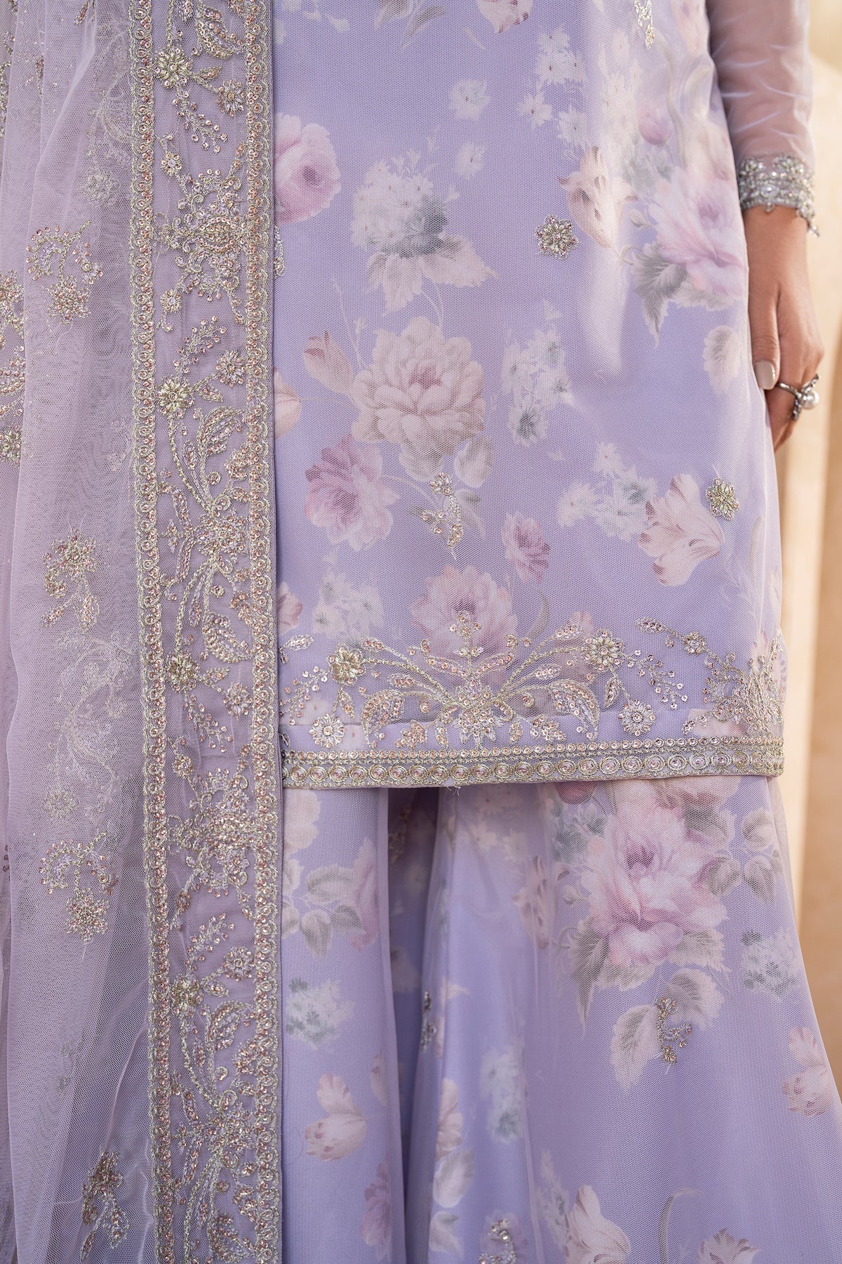 Zarif | Iris Printed Embroidered Edit 24 |  LOTUS