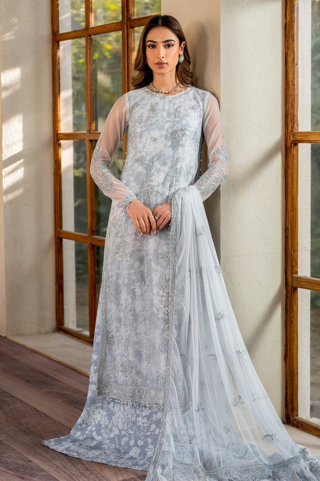 Zarif | Iris Printed Embroidered Edit 24 |  STELLA