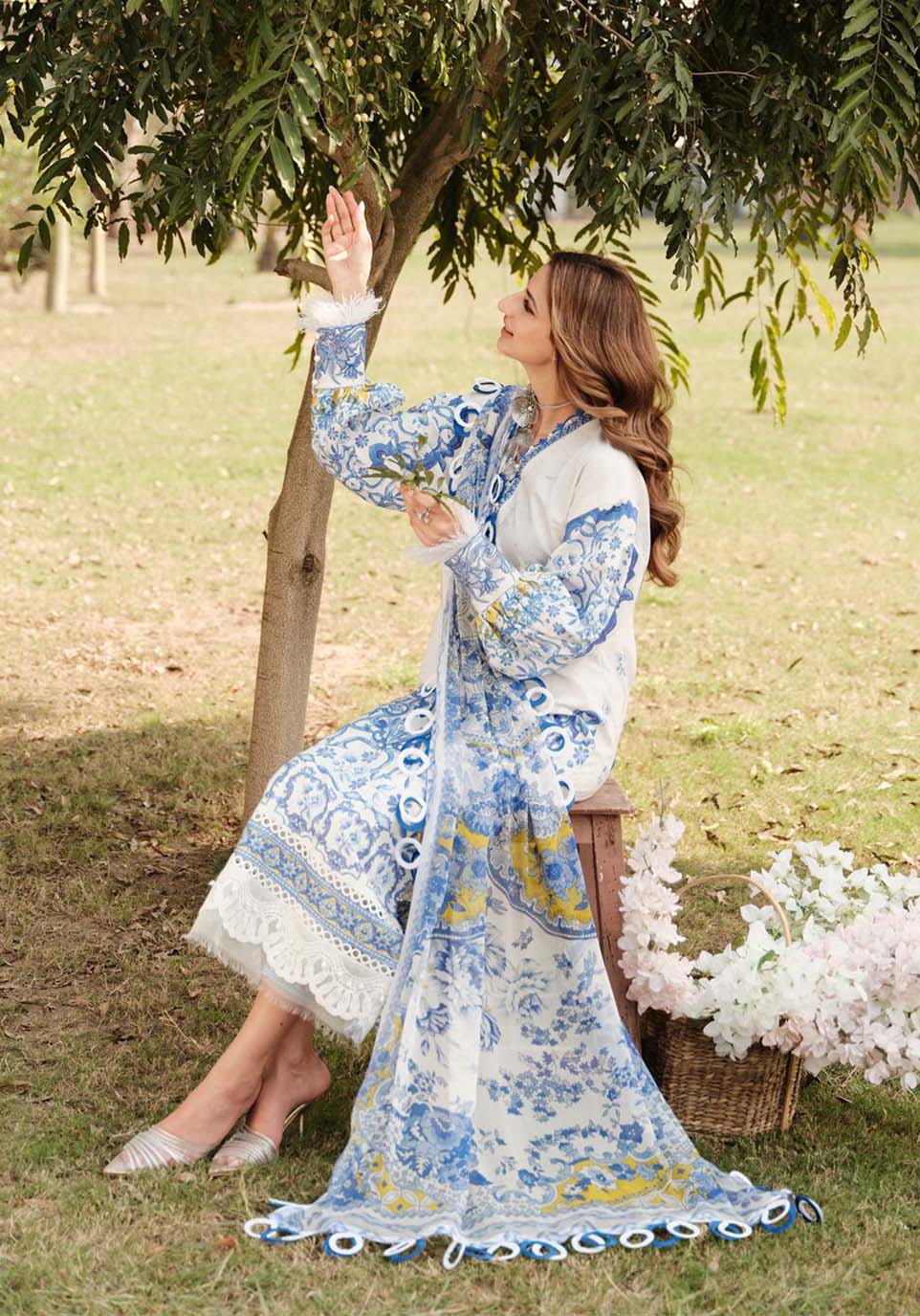 Zarqash | Luxe Lawn 24 | ZQ 7 - Riwayat-e-khas