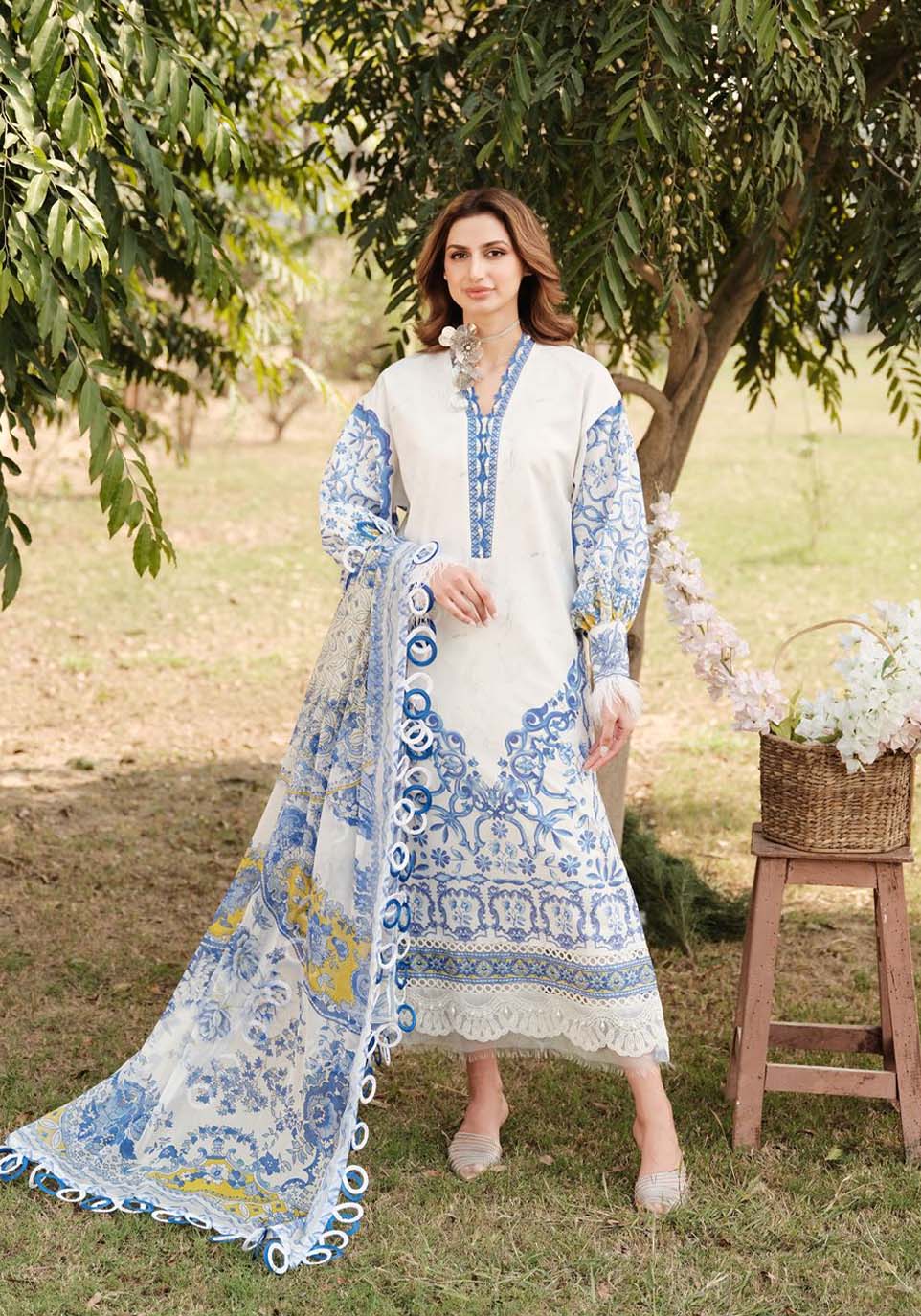 Zarqash | Luxe Lawn 24 | ZQ 7 - Riwayat-e-khas