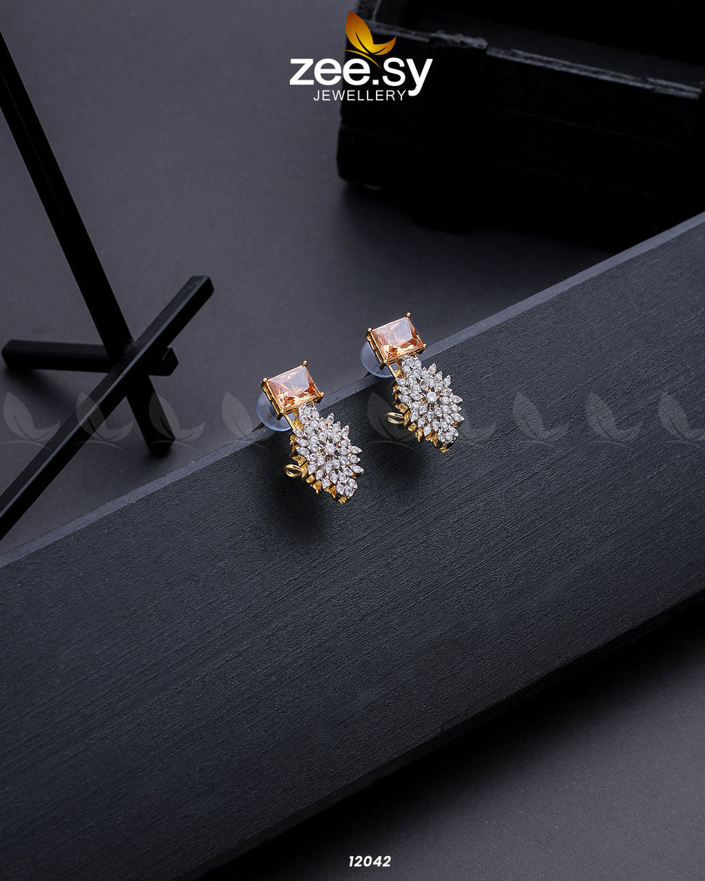 Zircon Cluster Earrings - Libasekhas