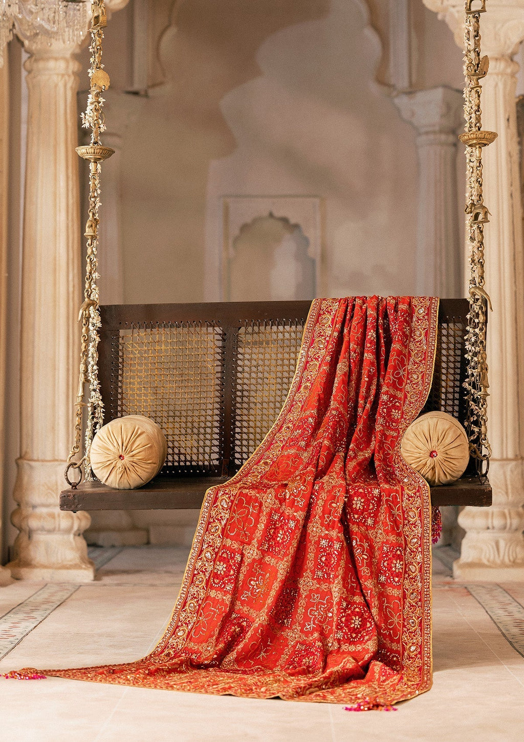 Aik Atelier | Wedding Festive 26 | CORAL MEDIUM SILK SHAWL
