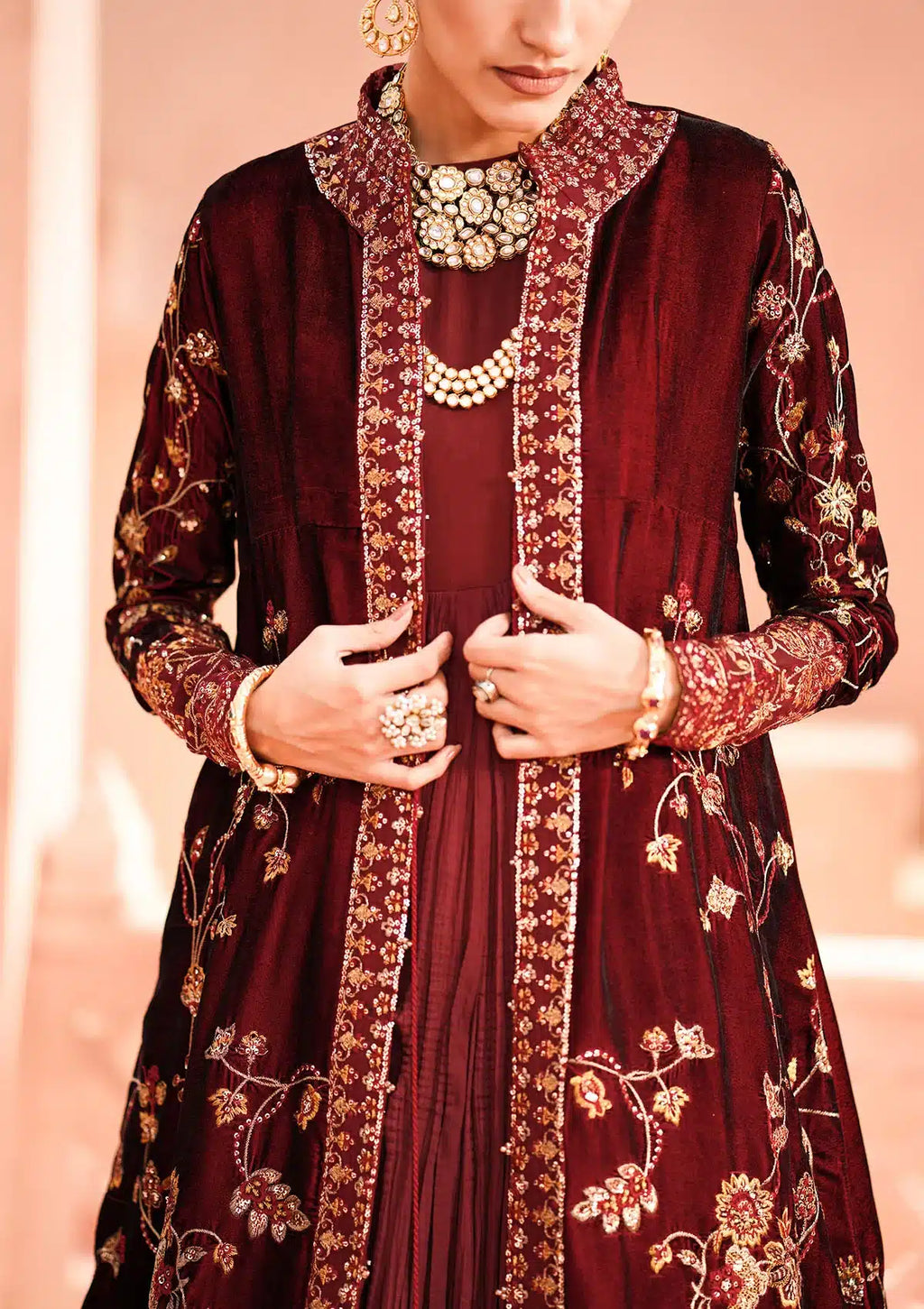 Aik Atelier | Zardozi Velvet 23 | 07 - House Of Anaya