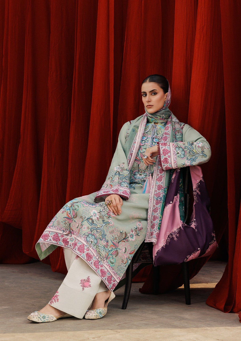 Aik Atelier | Roz Khaddar | AIK ROZ '25 D2 - LOOK 06