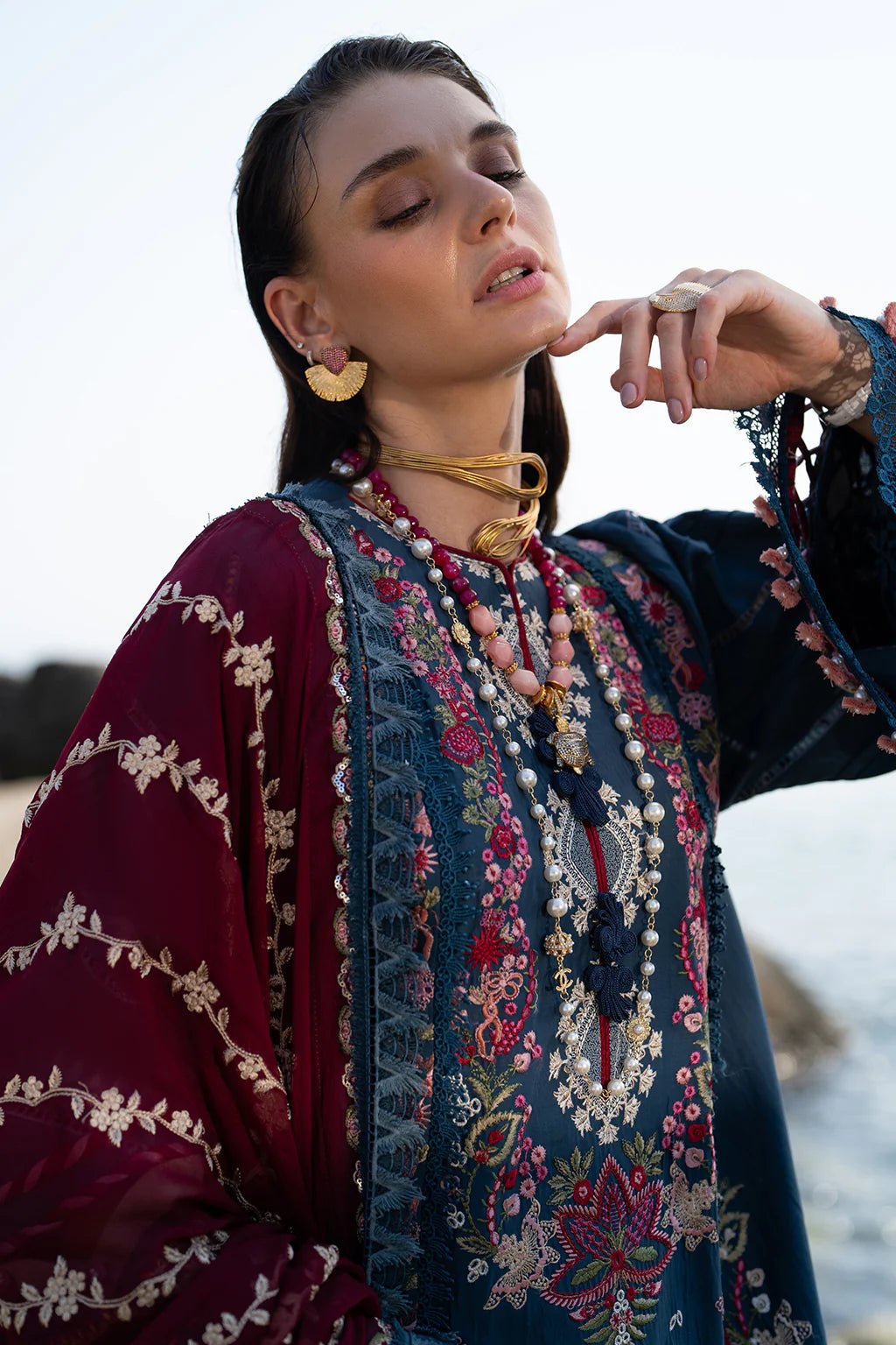 AJR Couture | Alif Signature Luxury Lawn 24 | Ayra