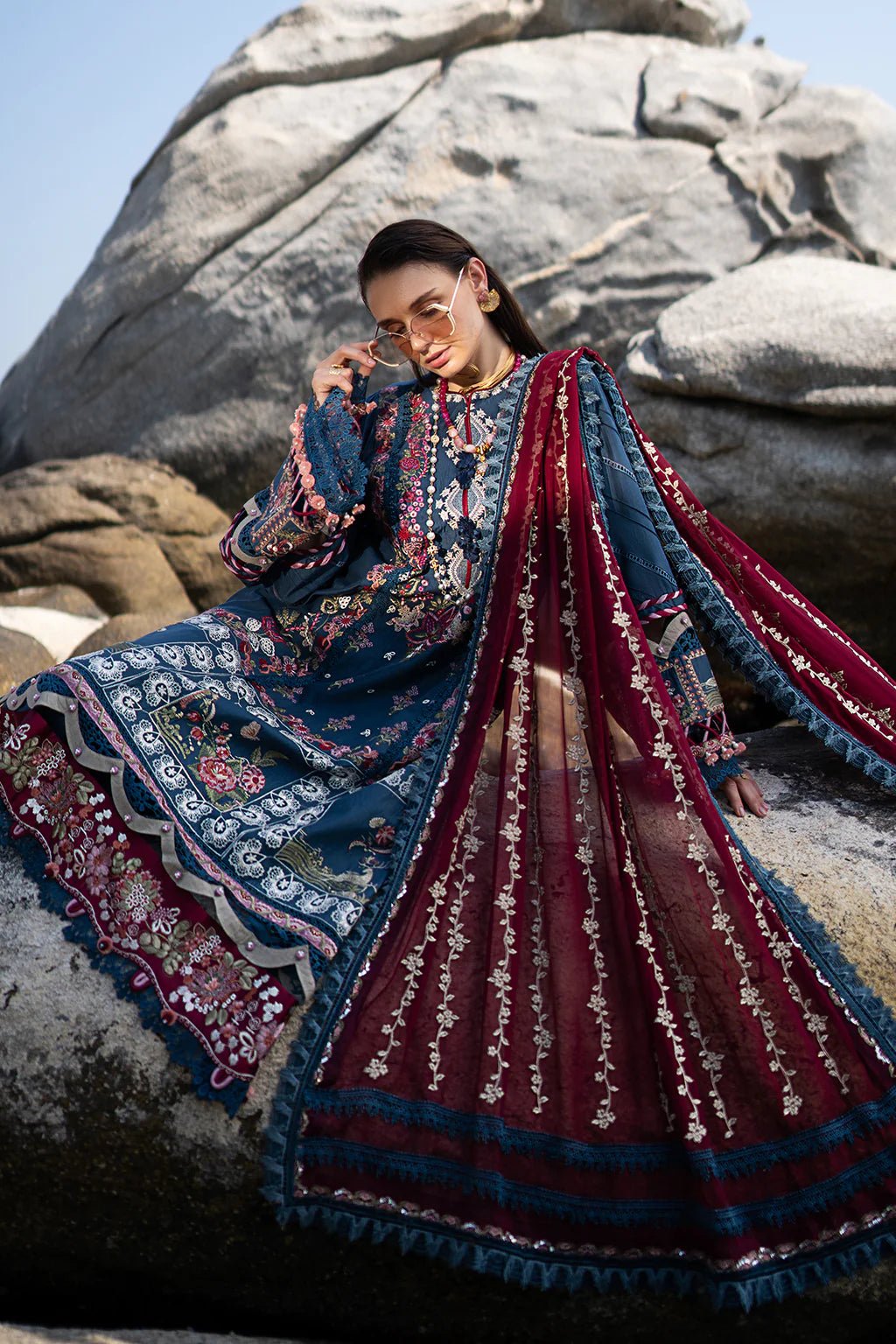 AJR Couture | Alif Signature Luxury Lawn 24 | Ayra