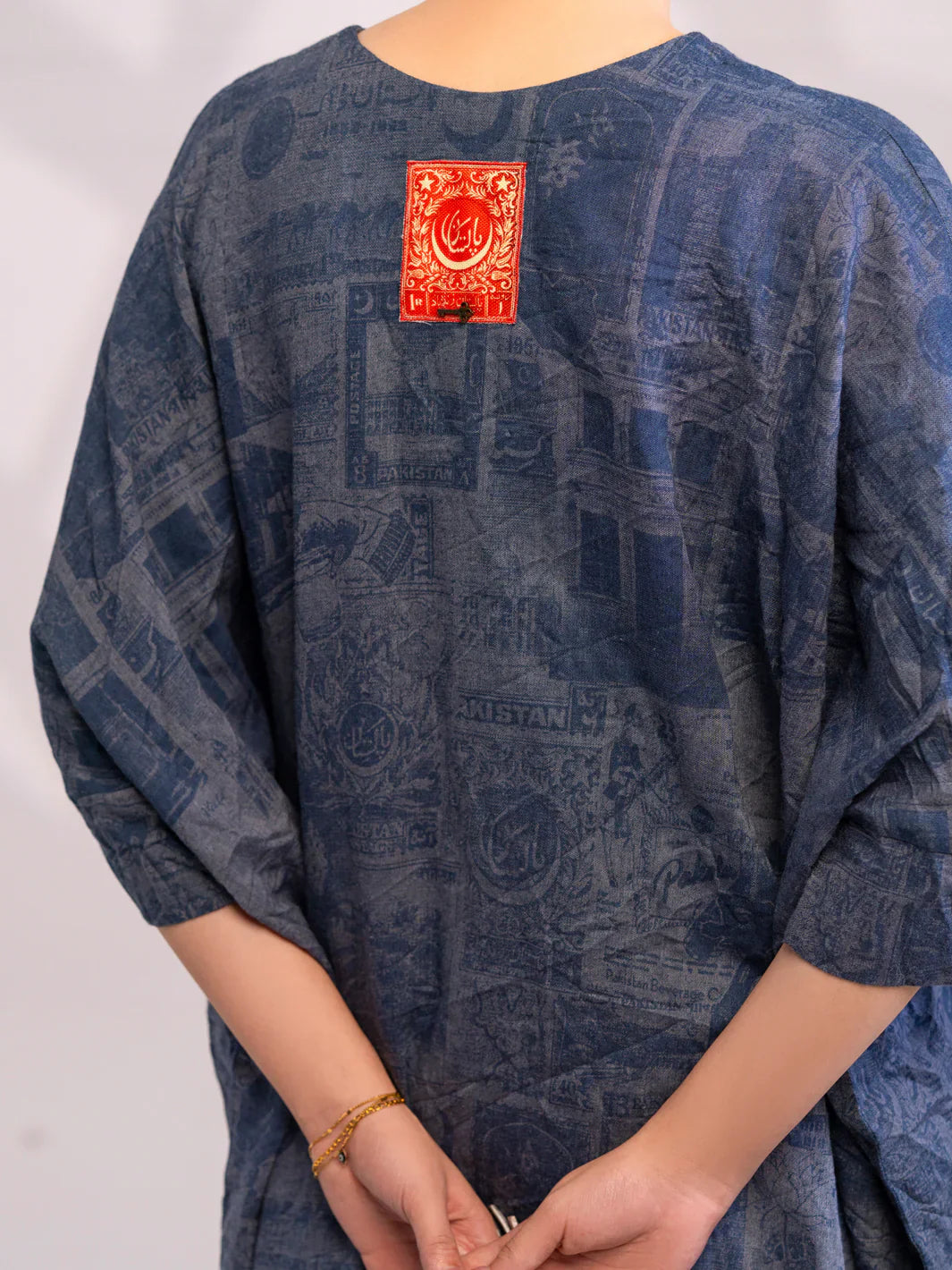 Almirah | Tale of heritage | Blue Denim Kurti - AL-LK-1077