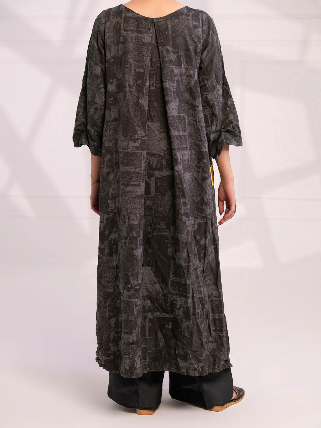 Almirah | Tale of heritage | Charcoal Denim Kurti - AL-LK-1078