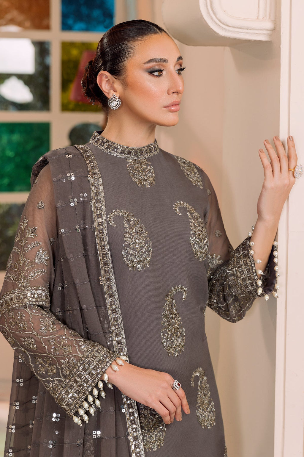 ALIZEH-DUA-V01D06B- AMAYA ( GREY )