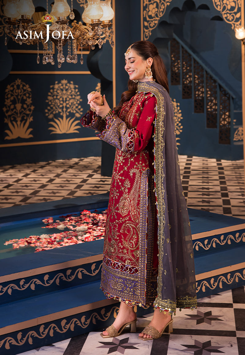 Asim Jofa | Fasana e Ishq Eid Luxury Lawn | AJFI-27 - House Of Anaya