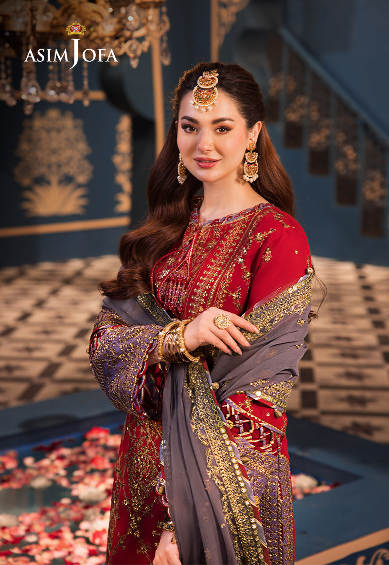 Asim Jofa | Fasana e Ishq Eid Luxury Lawn | AJFI-27 - House Of Anaya
