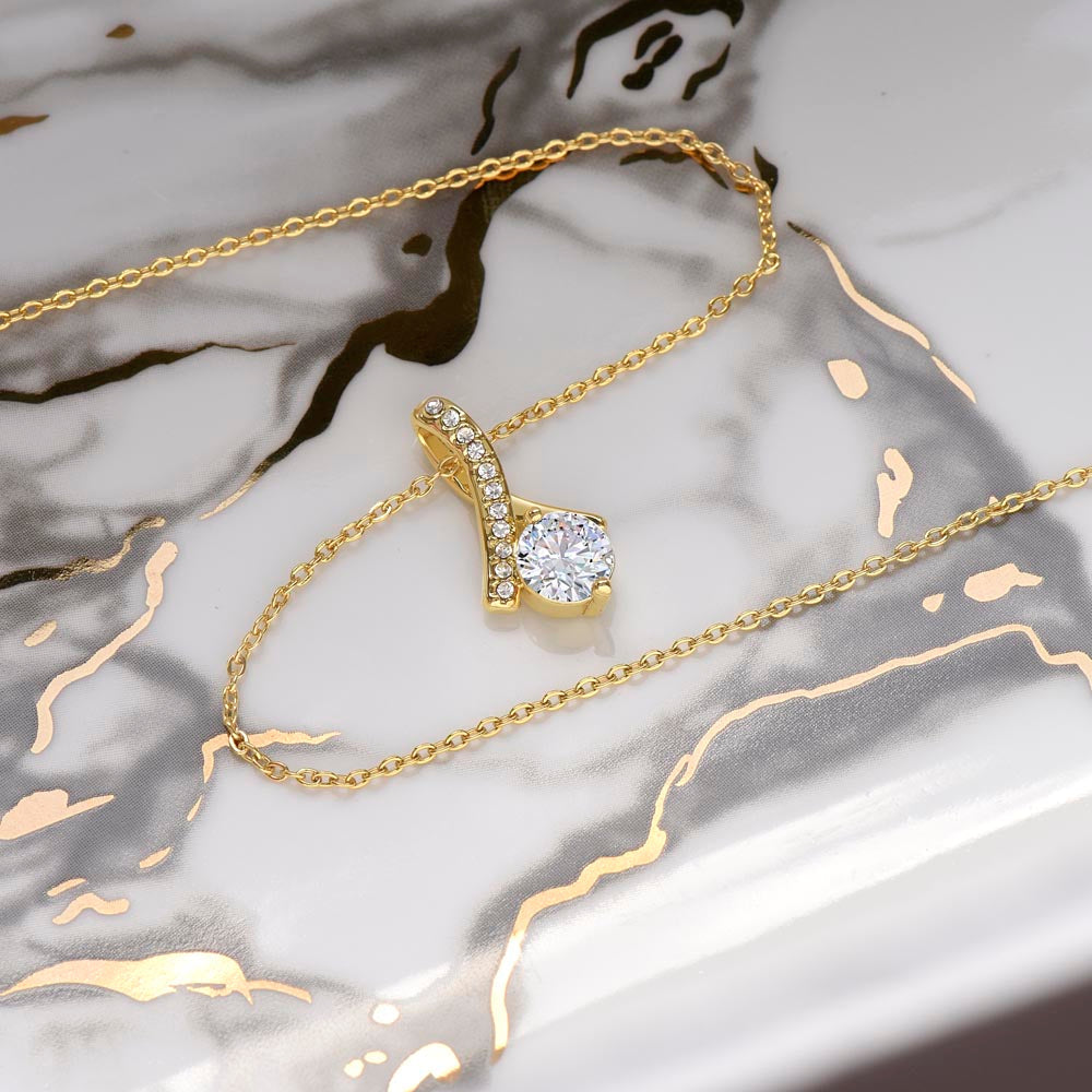 Alluring Beauty Necklace for Valentines , Birthdays and Weddings with Beautiful Custom Message - Riwayat-e-khas