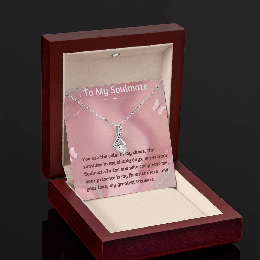 Alluring Beauty Necklace for Valentines , Birthdays and Weddings with Beautiful Custom Message - Riwayat-e-khas