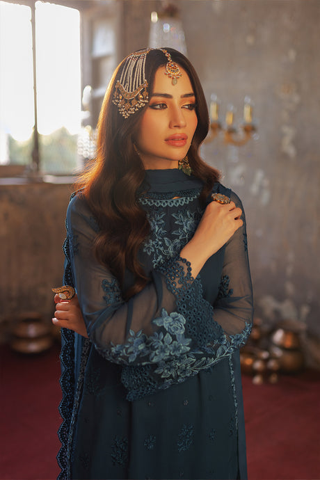 Azure | Ensembles Embroidered Formals | Botanical Bliss - Riwayat-e-Khas