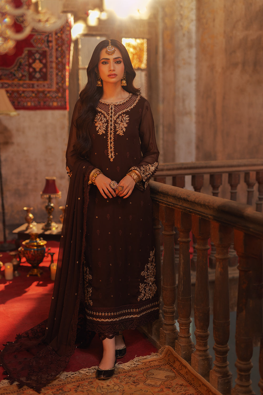 Azure | Ensembles Embroidered Formals | Amber Aura - Riwayat-e-Khas