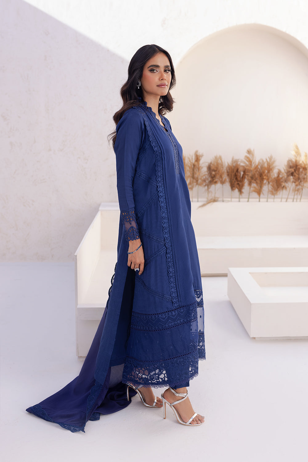 Azure | Ensembles Embroidered Formals | Imperial Iris - Riwayat-e-Khas