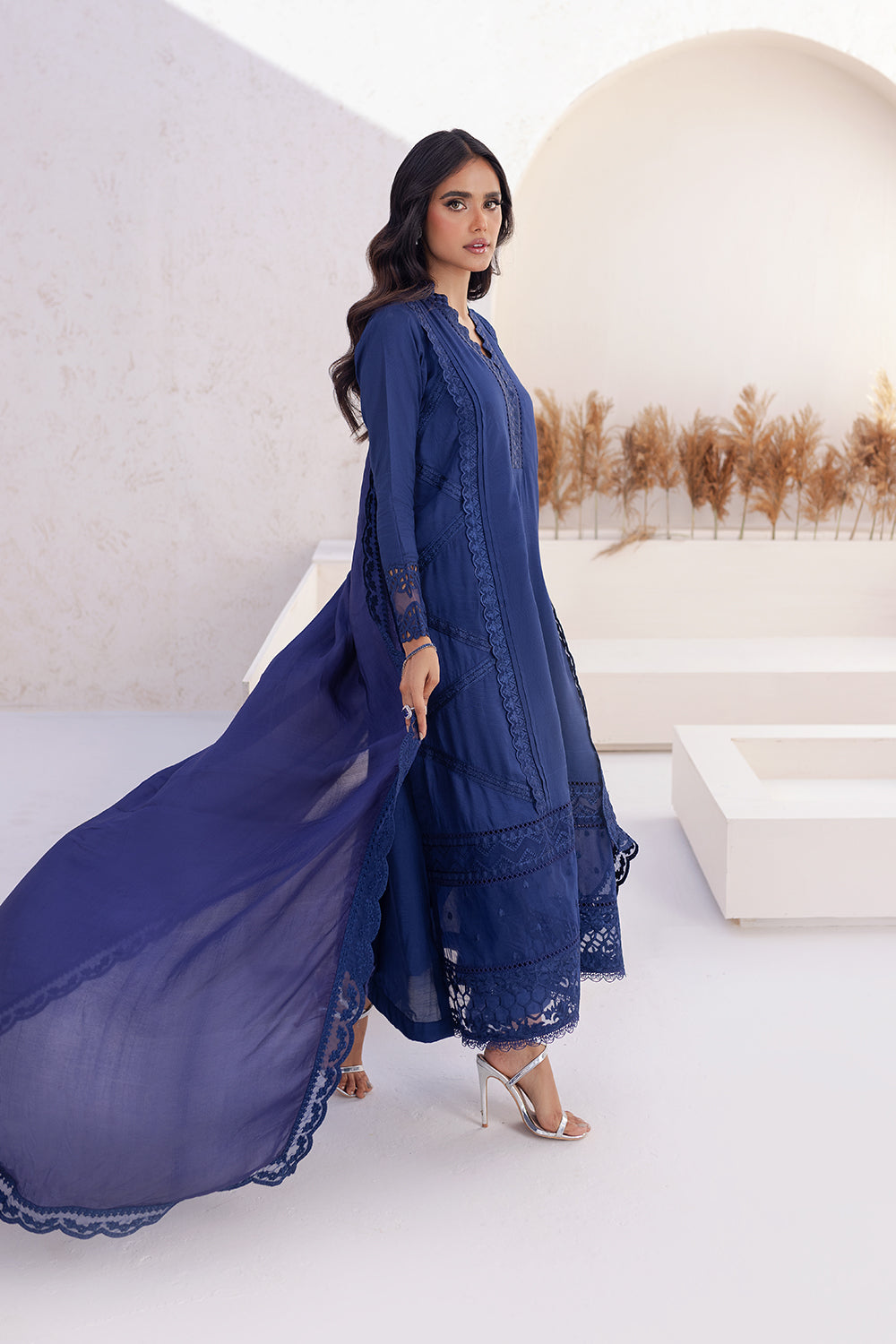 Azure | Ensembles Embroidered Formals | Imperial Iris - Riwayat-e-Khas