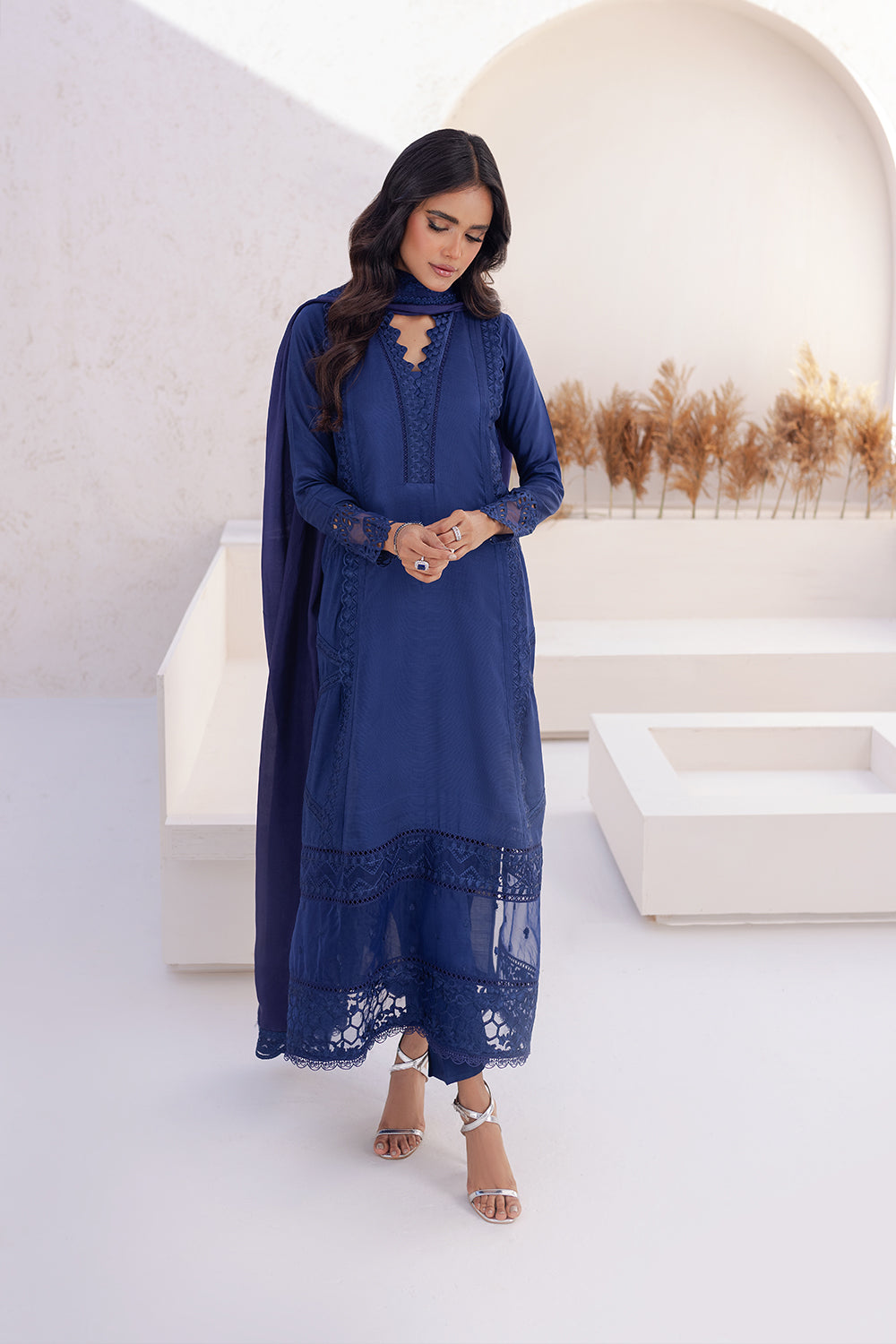 Azure | Ensembles Embroidered Formals | Imperial Iris - Riwayat-e-Khas