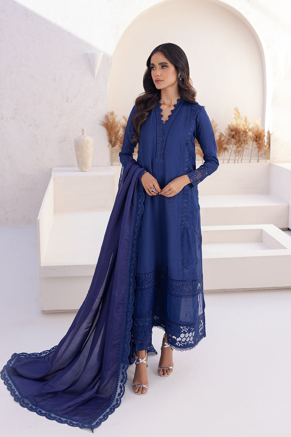 Azure | Ensembles Embroidered Formals | Imperial Iris - Riwayat-e-Khas