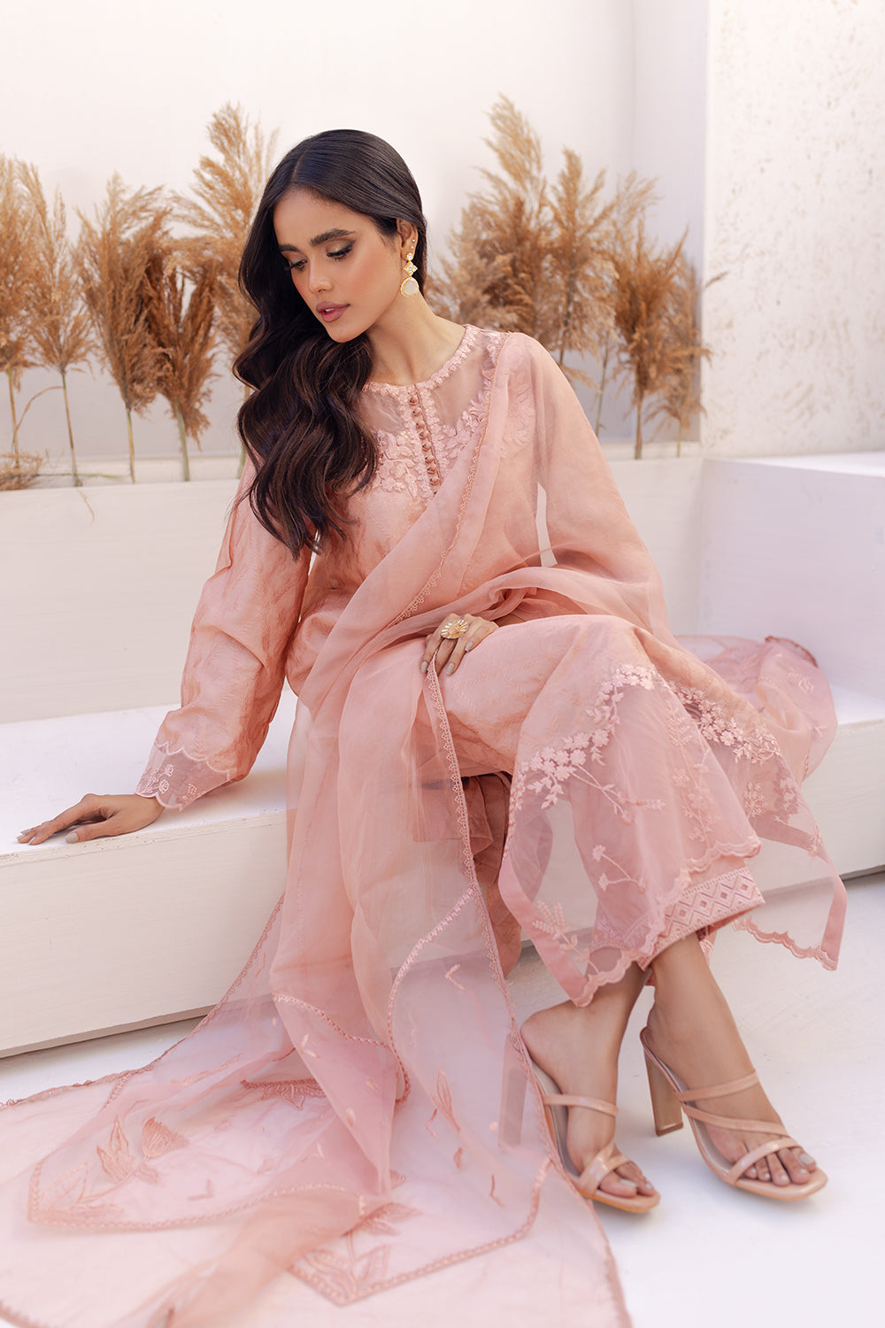 Azure | Ensembles Embroidered Formals | Melon Mirage - Riwayat-e-Khas