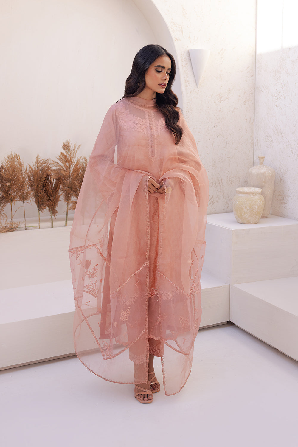 Azure | Ensembles Embroidered Formals | Melon Mirage - Riwayat-e-Khas