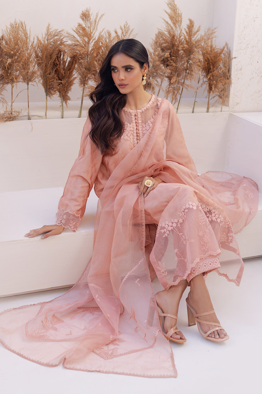 Azure | Ensembles Embroidered Formals | Melon Mirage - Riwayat-e-Khas