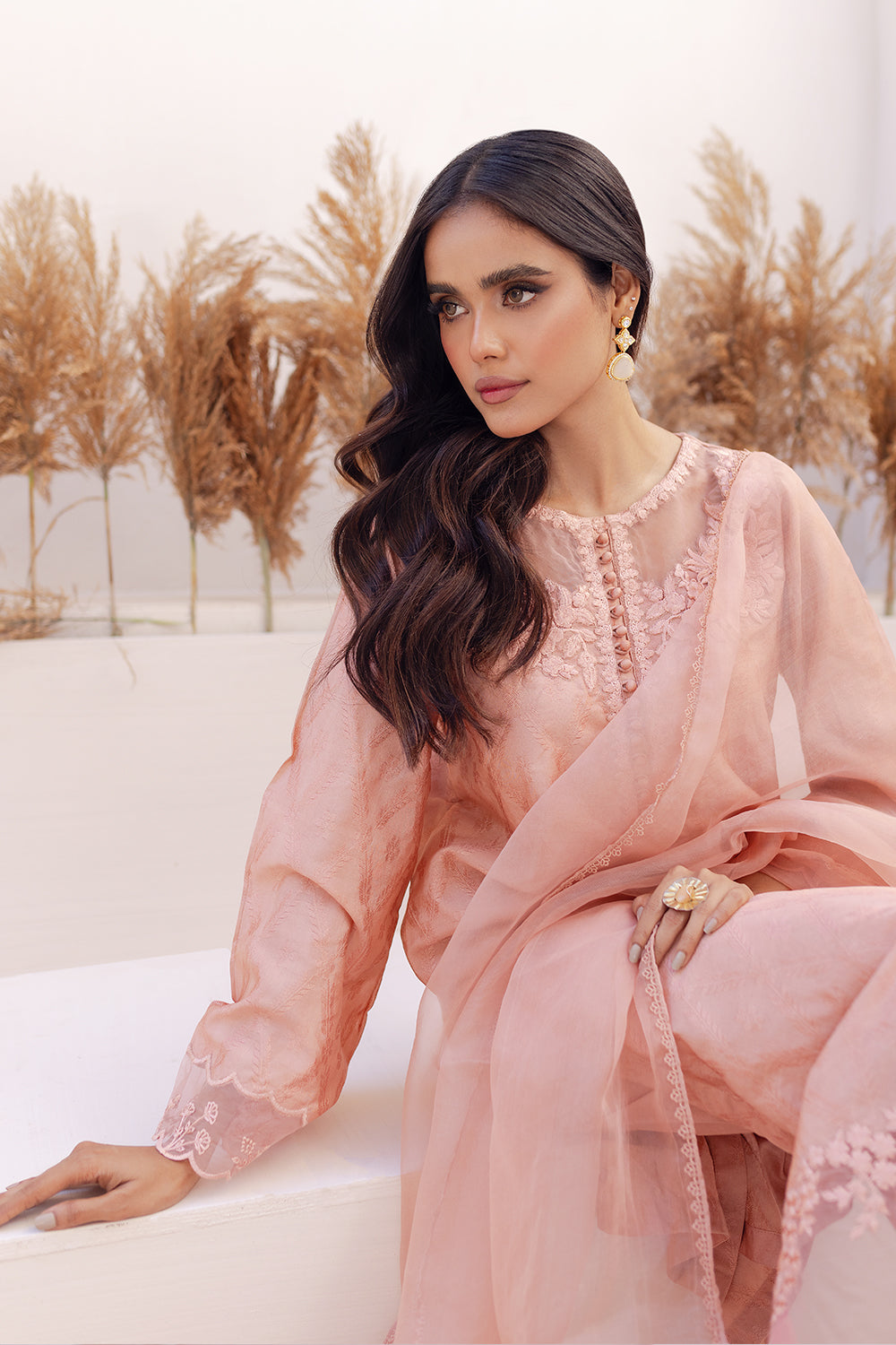 Azure | Ensembles Embroidered Formals | Melon Mirage - Riwayat-e-Khas