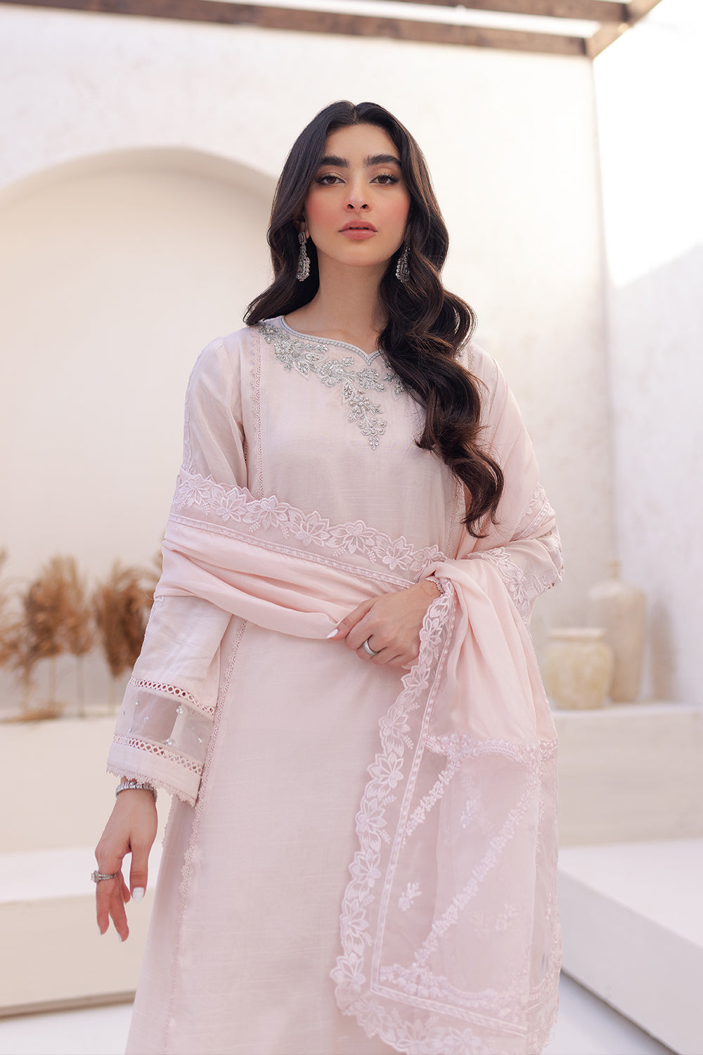 Azure | Ensembles Embroidered Formals | Morganite Magic - Riwayat-e-Khas