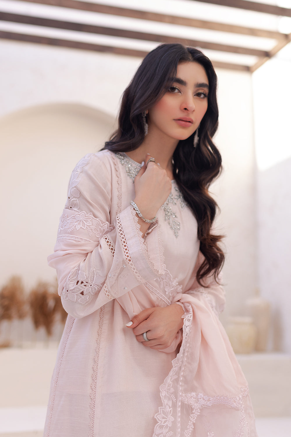 Azure | Ensembles Embroidered Formals | Morganite Magic - Riwayat-e-Khas