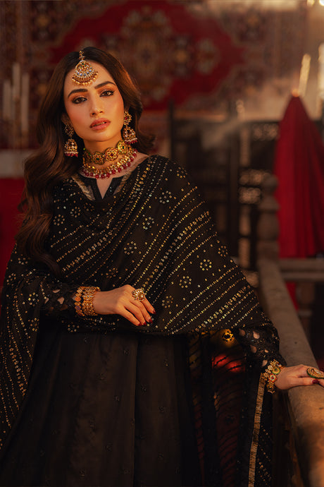 Azure | Ensembles Embroidered Formals | Noir Majesty - Riwayat-e-Khas