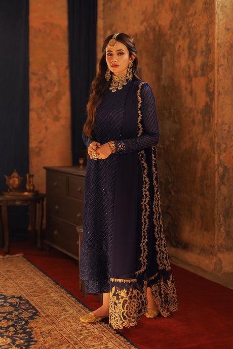 Azure | Ensembles Embroidered Formals | Aqua Serene - Riwayat-e-Khas